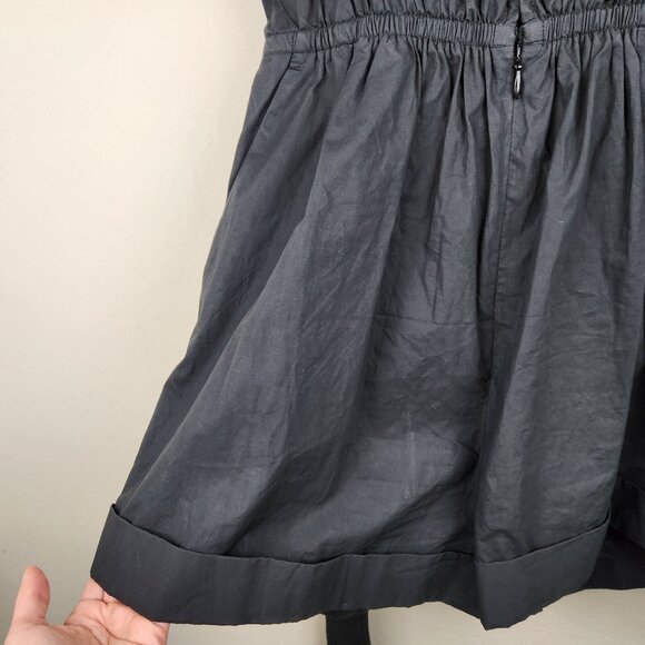 A.L.C. Erica Black Puff Sleeve Belted Romper Lightweight Cotton sz 4 - Picture 9 of 13